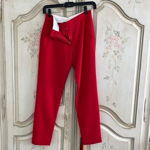 Maje red pants, French Size 34! Worn once